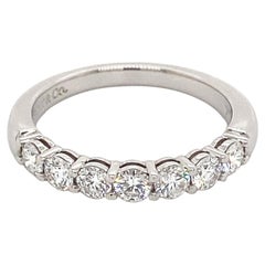 Tiffany & Co. Apx 0.60 Carat Diamond Half Eternity Band Platinum