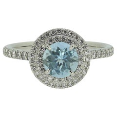 Tiffany & Co. Anello Soleste con acquamarina e diamanti