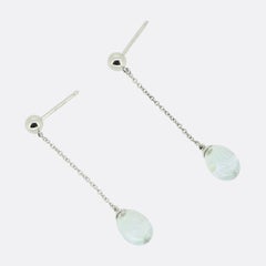 Tiffany & Co. Aquamarine Drop Earrings