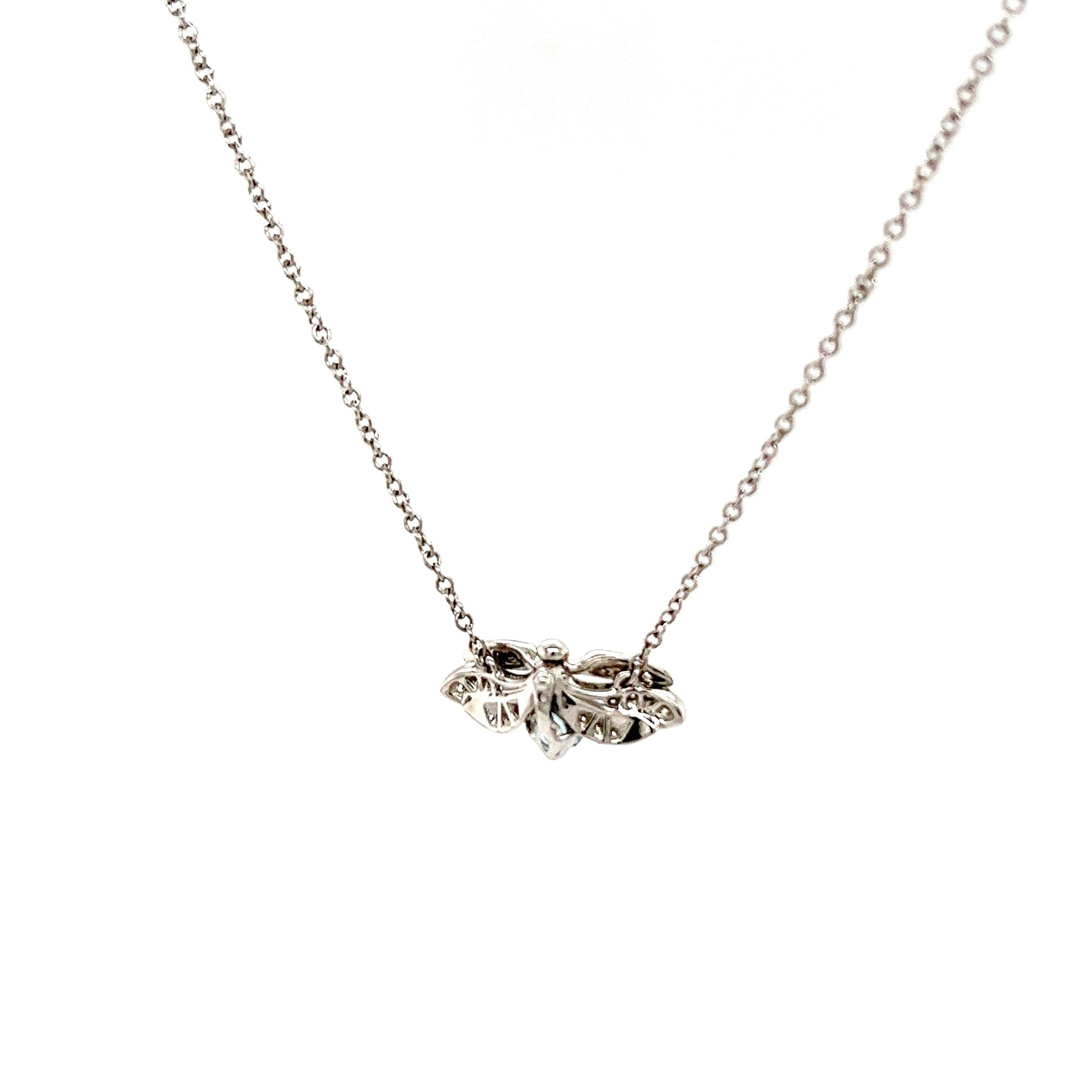 Tiffany & Co Aquamarine Firefly Pendant Necklace For Sale 2