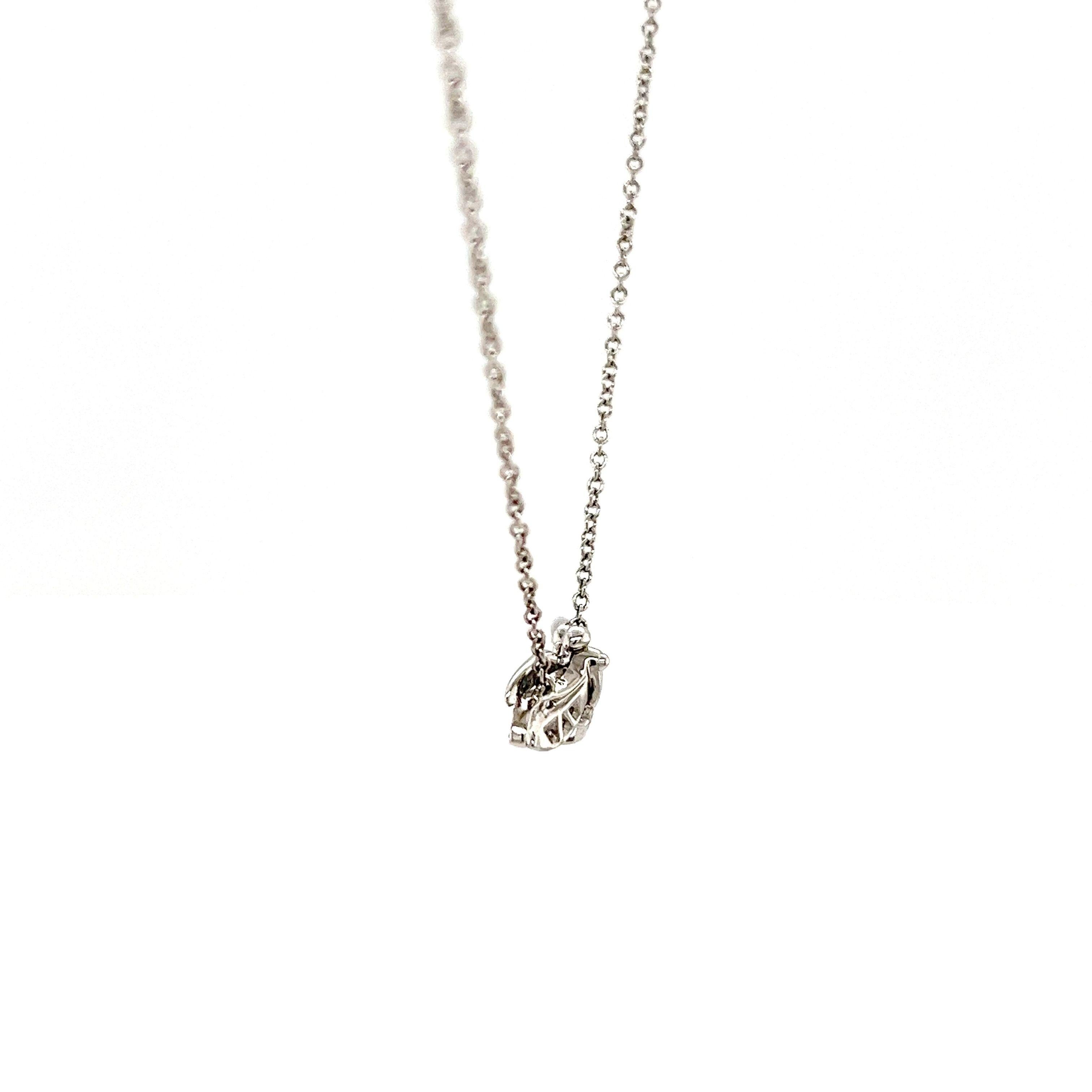 Tiffany & Co Aquamarine Firefly Pendant Necklace For Sale 3