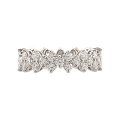 Tiffany & Co. Aria Eternity Band Ring Platinum and Diamonds