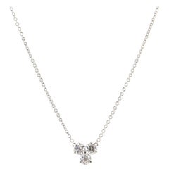 Tiffany & Co. Aria Pendant Necklace Platinum and Diamonds