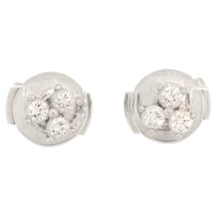Tiffany & Co. Boucles d'oreilles Aria Platine et diamants