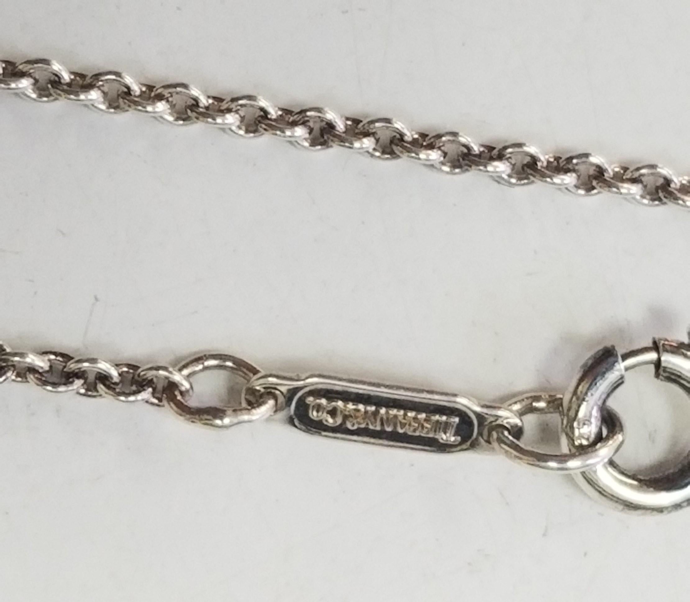 Tiffany & Co. Arrow Heart Halskette Silber 925 Peretti Auth  im Angebot 3
