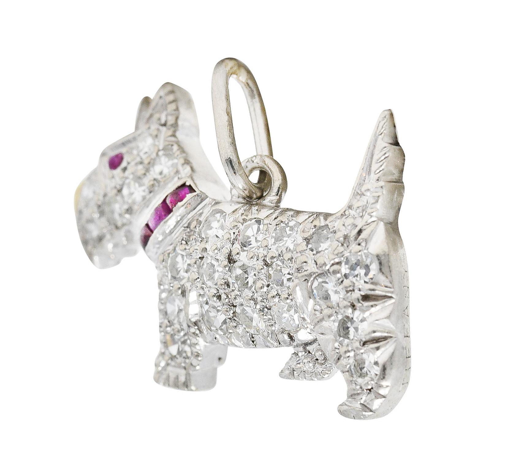 tiffany scottie dog charm