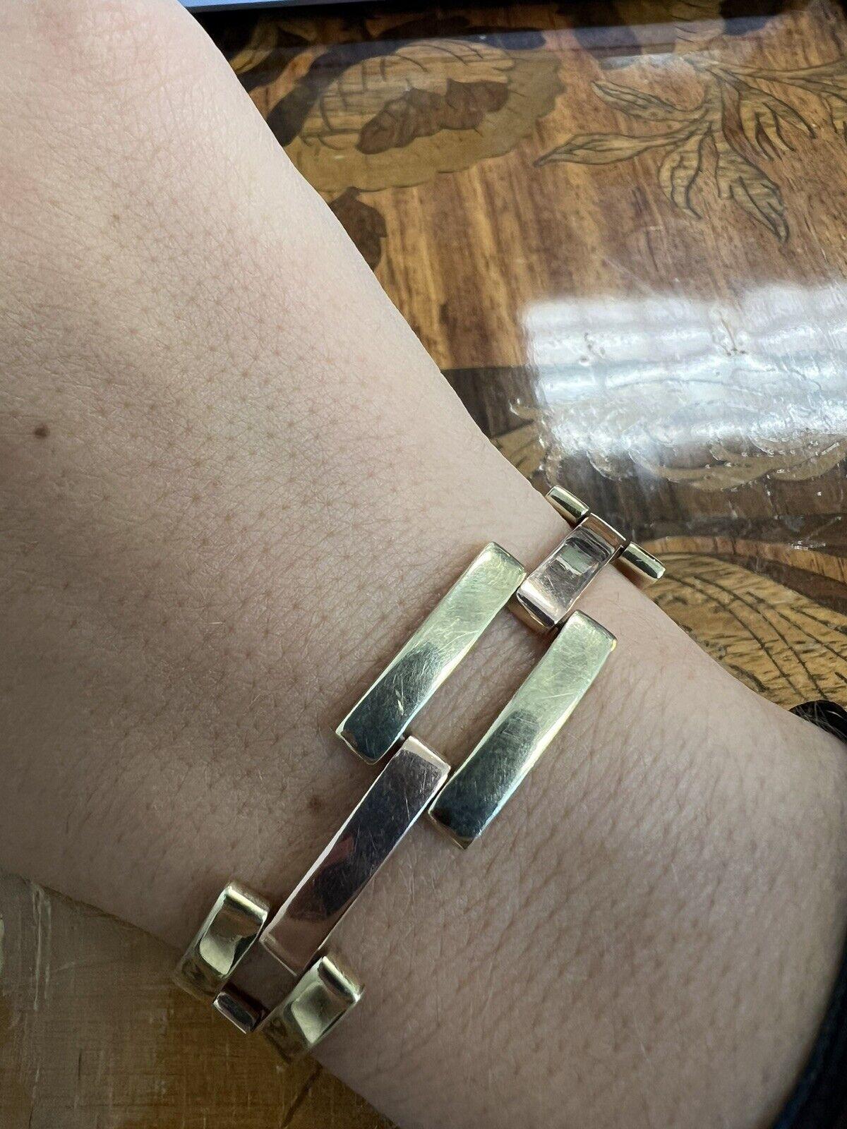 TIFFANY & CO. Art Deco 14k Gelbgold Gliederarmband Circa 1920er Jahre für Damen oder Herren im Angebot