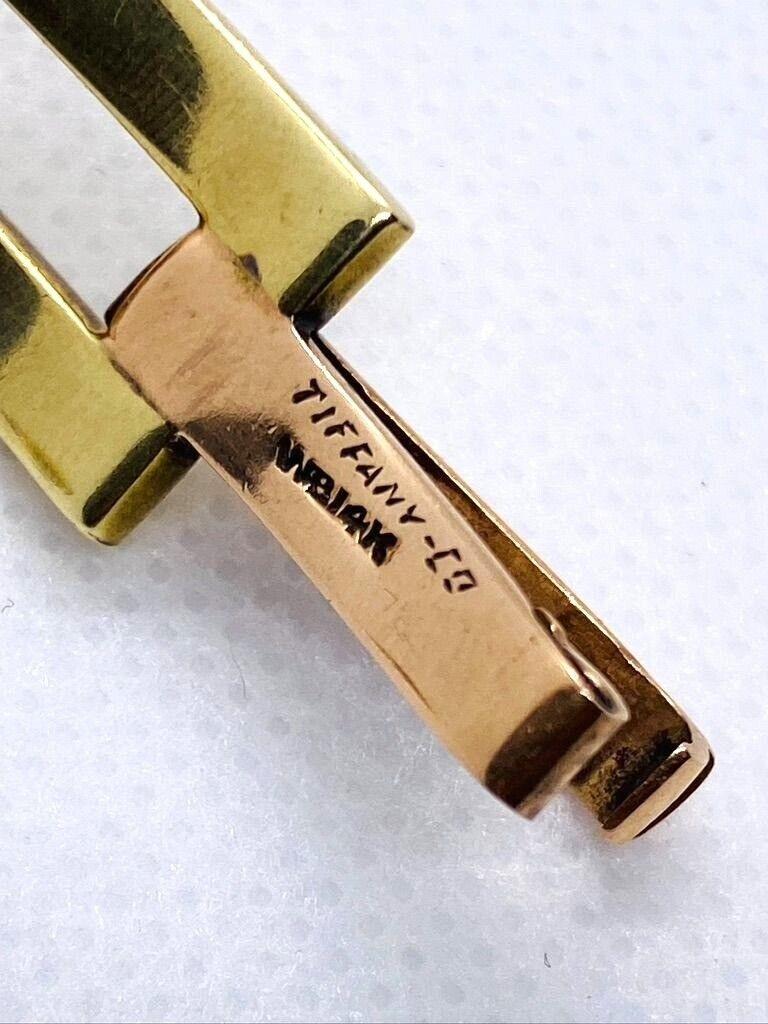 TIFFANY & CO. Art Deco 14k Gelbgold Gliederarmband Circa 1920er Jahre im Angebot 3