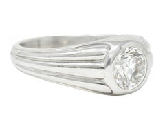 Tiffany & Co. Art Deco 1.50 Carats Diamond Platinum Men's Engagement Ring