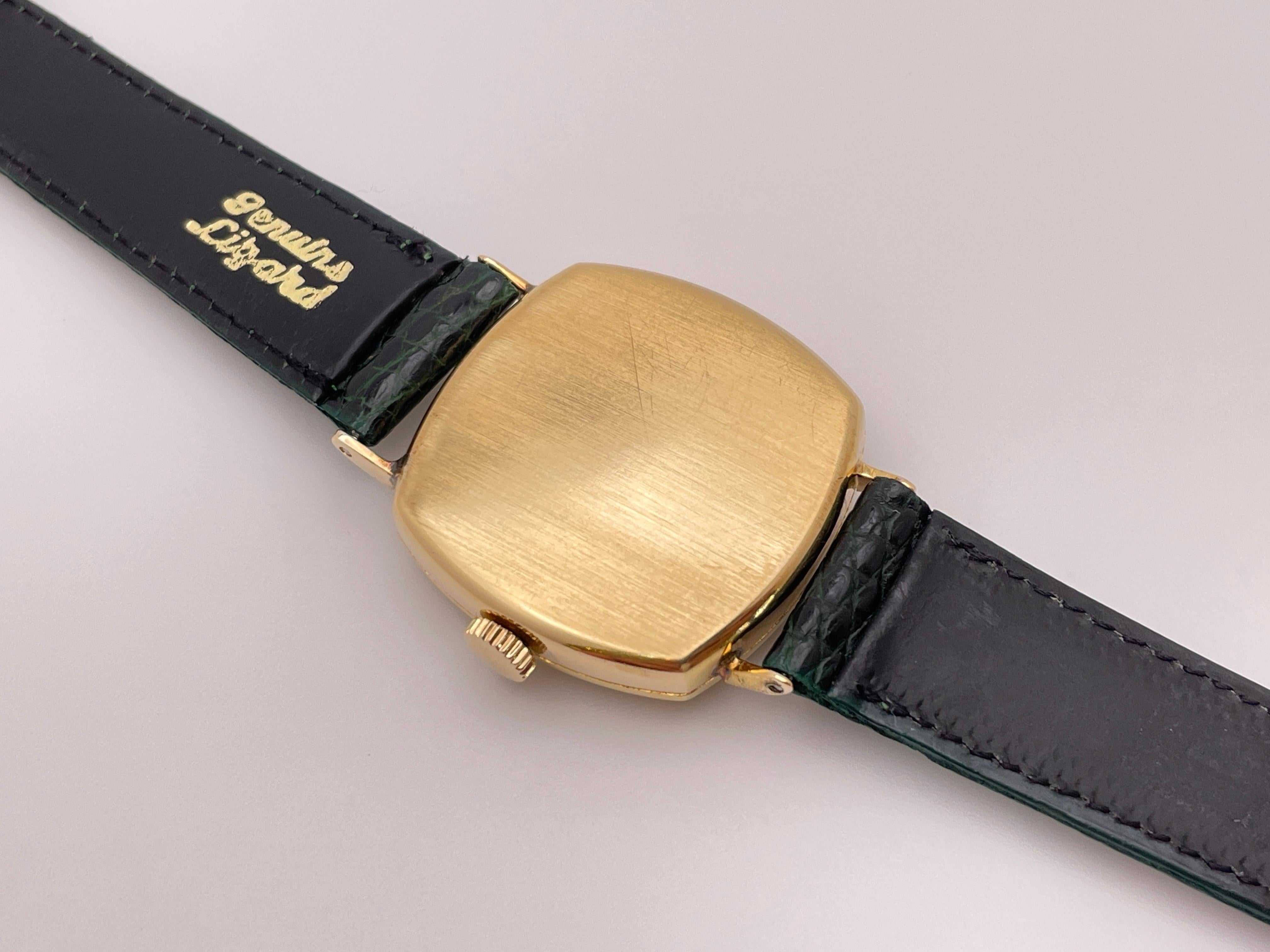 Tiffany & Co. Art Deco 18K Yellow Gold I.W.C. Watch For Sale 1