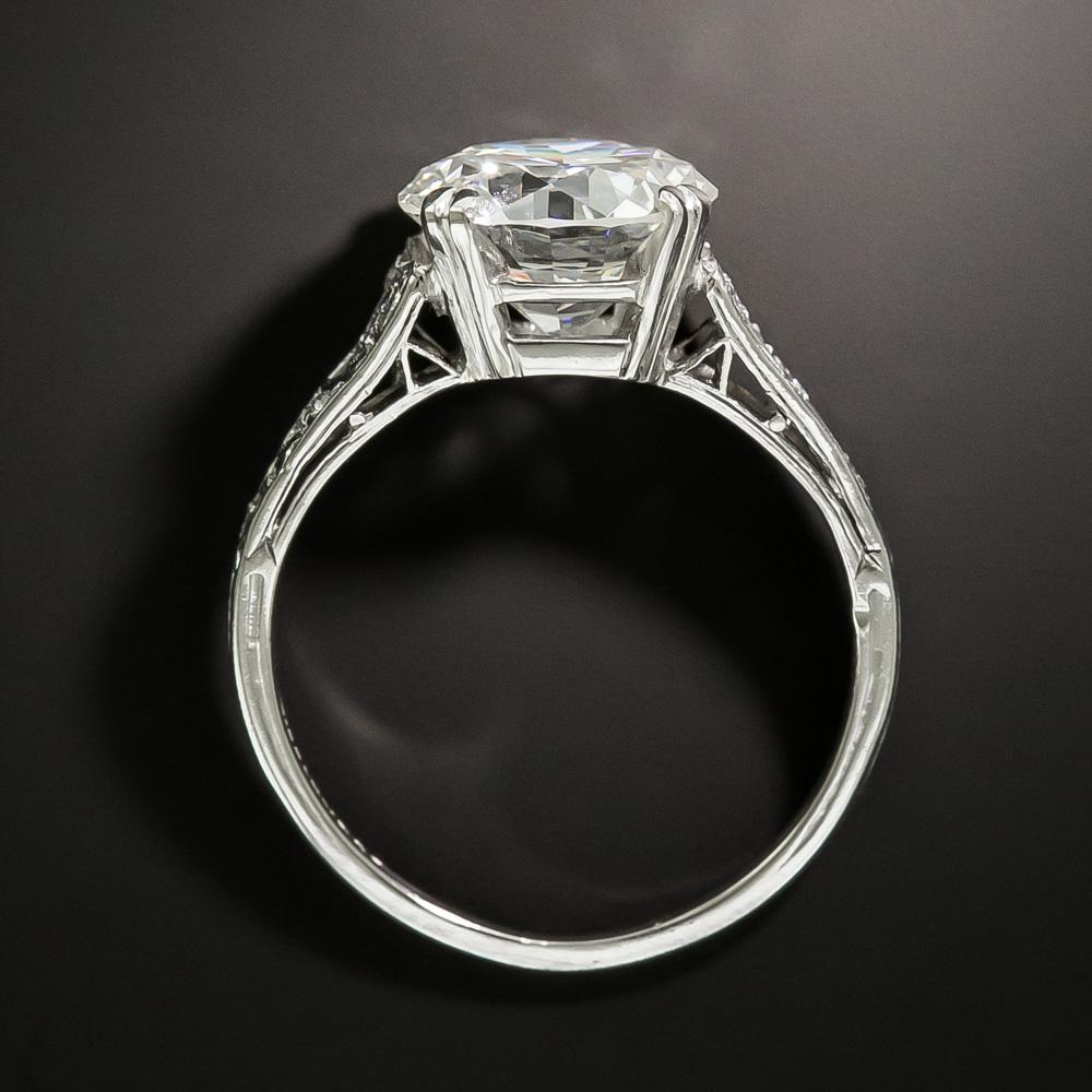 Tiffany & Co. Art Deco 3.27 Carat Diamond Engagement Ring, GIA I VS1 In Good Condition In San Francisco, CA