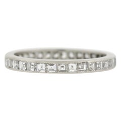 Tiffany & Co. Art Deco Carré Cut Diamond Eternity Band 1.25 Carat