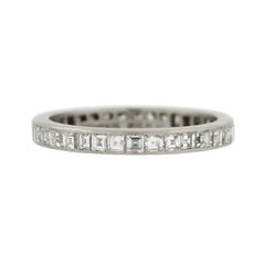 Tiffany & Co. Art Deco Carré Cut Diamond Eternity Band 1.25 Carat