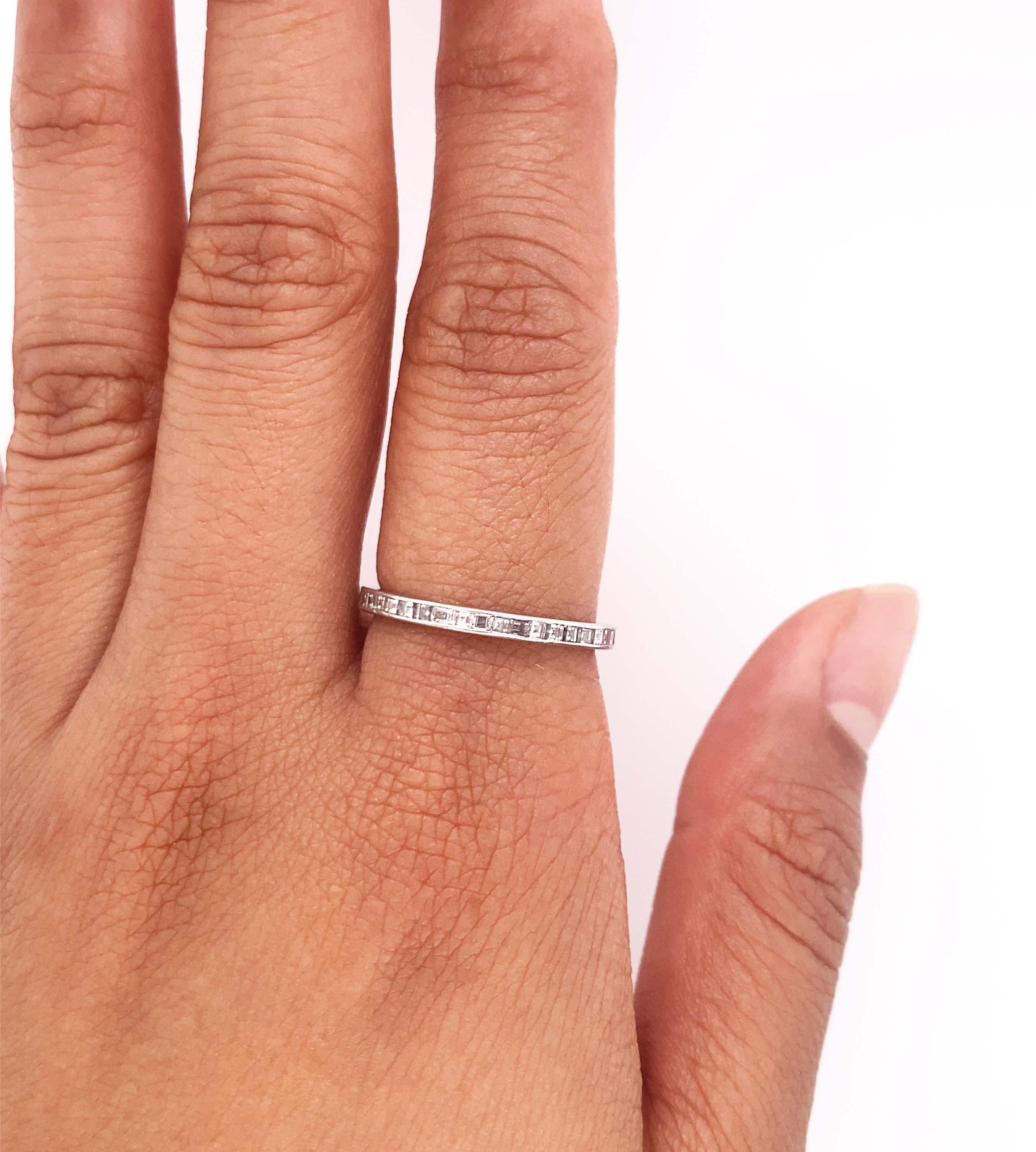 Women's Tiffany & Co. Art Deco Diamond Band Ring For Sale