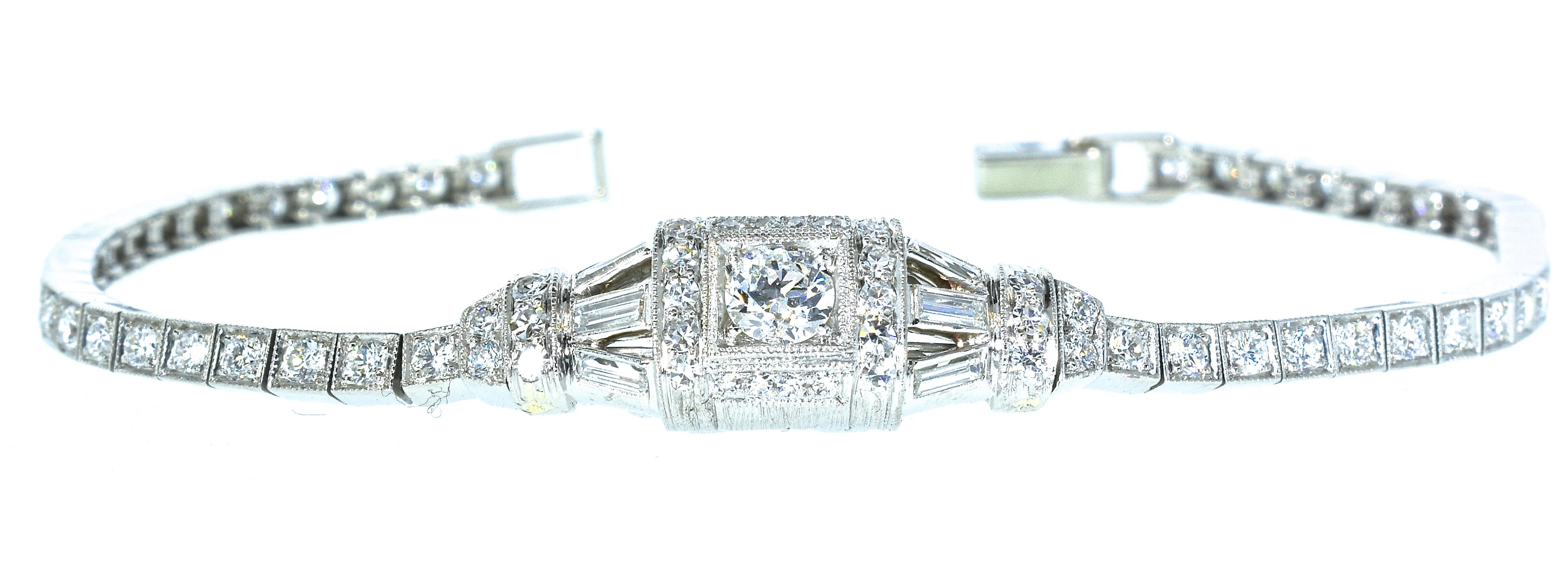 Tiffany & Co. Art Deco Diamond Bracelet, circa 1935 1