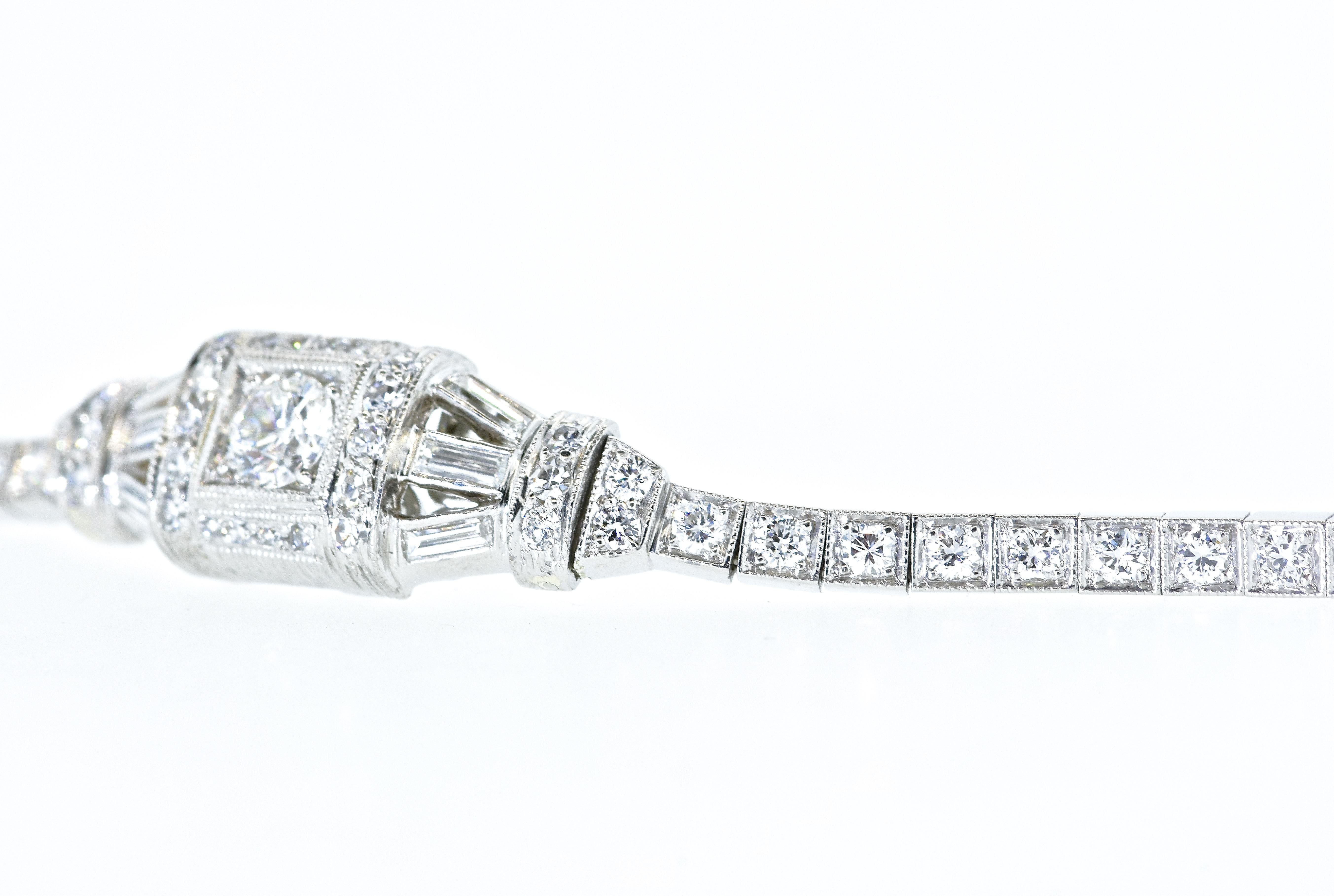 Tiffany & Co. Art Deco Diamond Bracelet, circa 1935 2