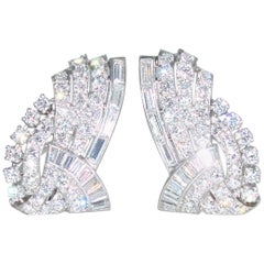 Tiffany & Co. Art Deco Diamond Clips, circa 1930