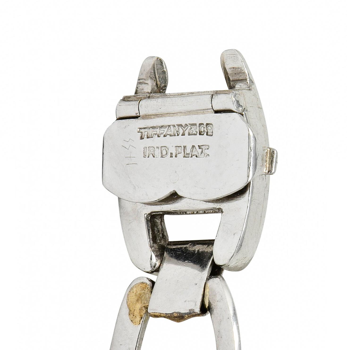 Tiffany & Co. Art Deco Diamond Platinum Link Bracelet 2