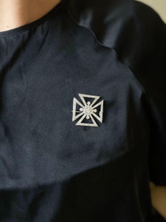 Tiffany & Co Art Deco Diamond Platinum Maltese Cross Brooch