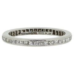 Tiffany & Co. Art Deco French Cut Diamond Eternity Ring Size K (50)
