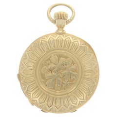Tiffany & Co. Reloj de bolsillo Art Decó Hunter para señora Oro amarillo 18k No funciona