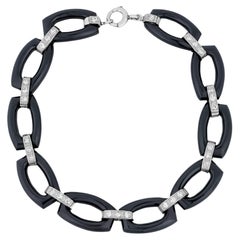 Tiffany & Co. Bracelet Art déco en onyx