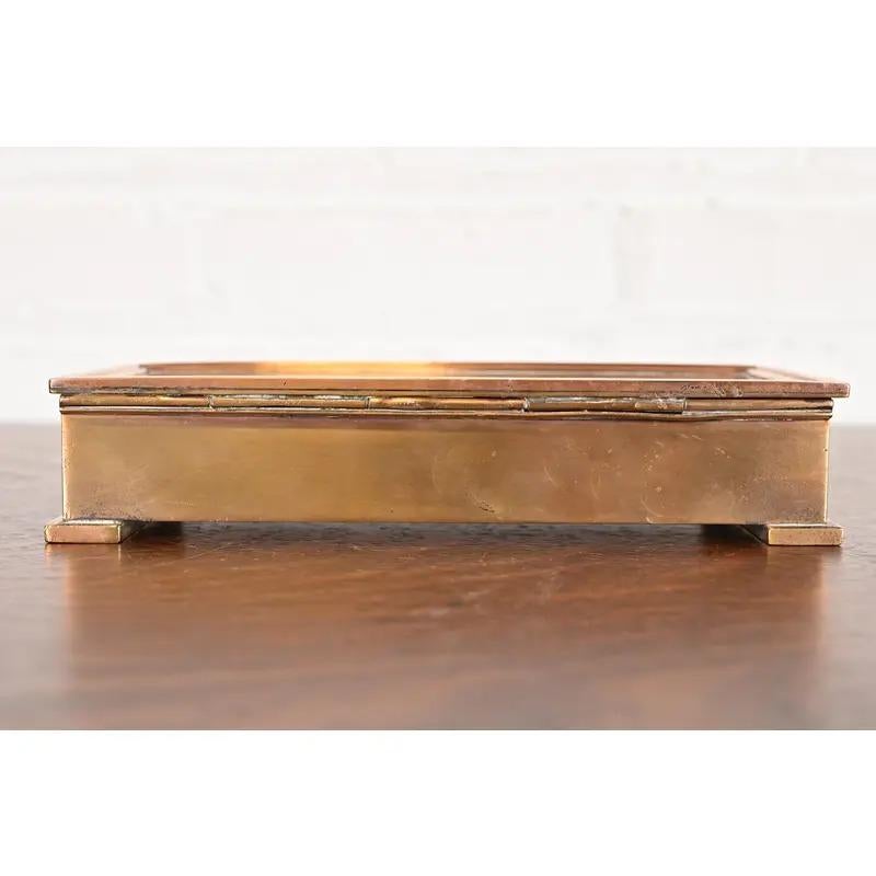 Tiffany & Co. Art Deco Period Bronze Cigar Box or Jewelry Box, Circa 1920s For Sale 6