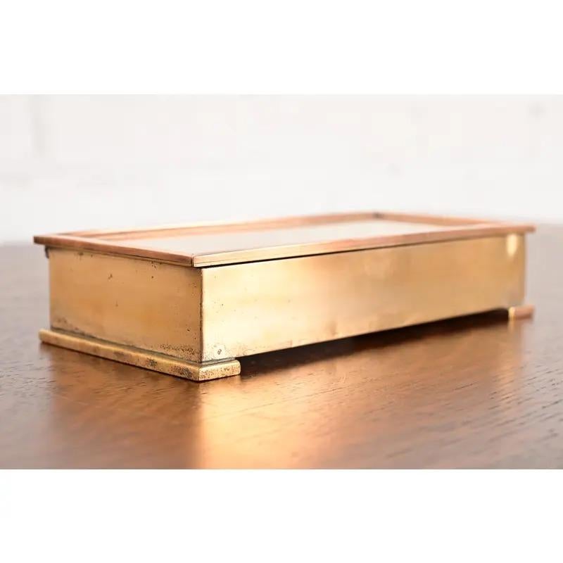 Early 20th Century Tiffany & Co. Art Deco Period Bronze Cigar Box or Jewelry Box, Circa 1920s For Sale