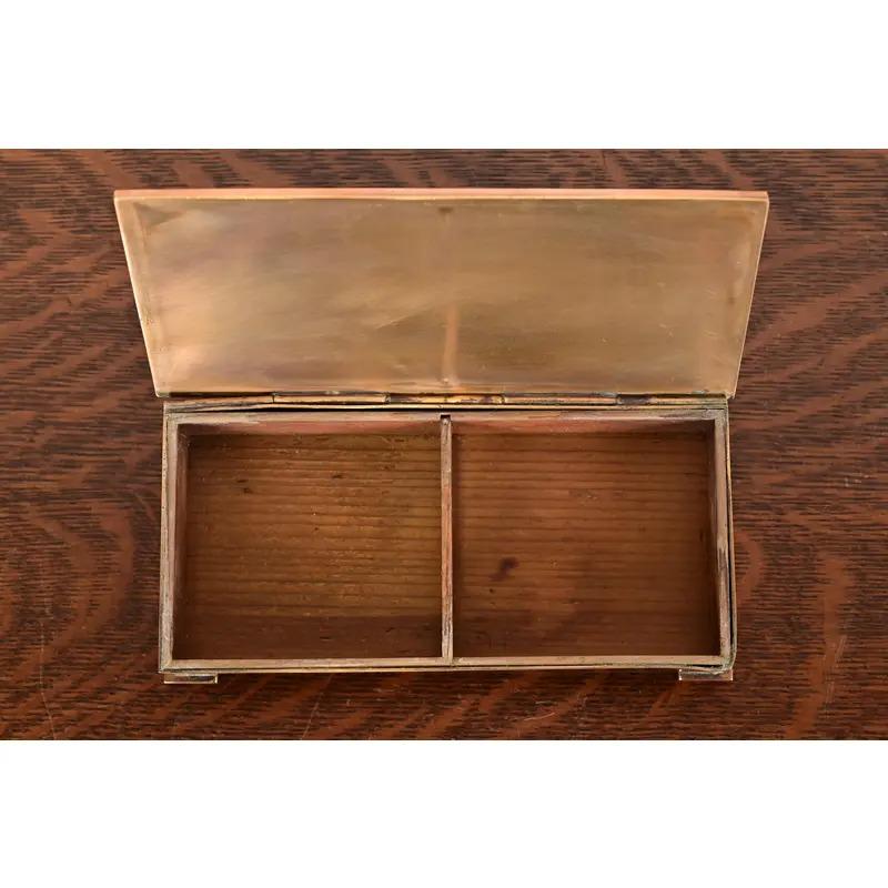 Tiffany & Co. Art Deco Period Bronze Cigar Box or Jewelry Box, Circa 1920s For Sale 2