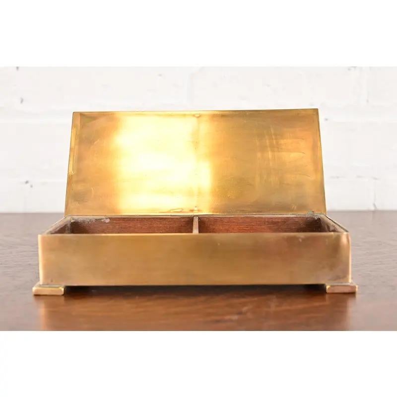 Tiffany & Co. Art Deco Period Bronze Cigar Box or Jewelry Box, Circa 1920s For Sale 3