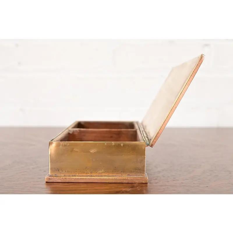 Tiffany & Co. Art Deco Period Bronze Cigar Box or Jewelry Box, Circa 1920s For Sale 4