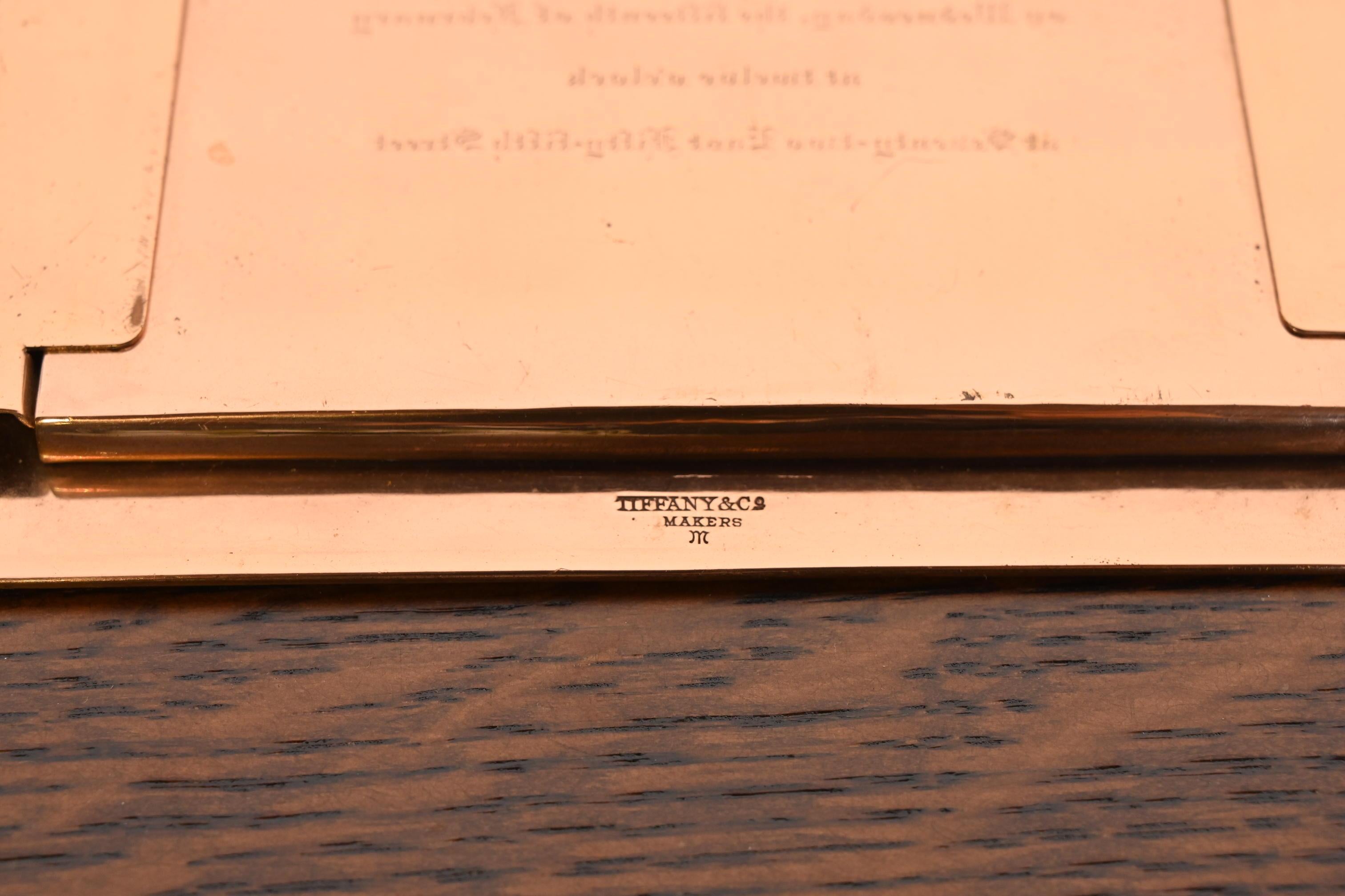 Tiffany & Co. Cornice doppia in rame del periodo Art Deco in vendita 2