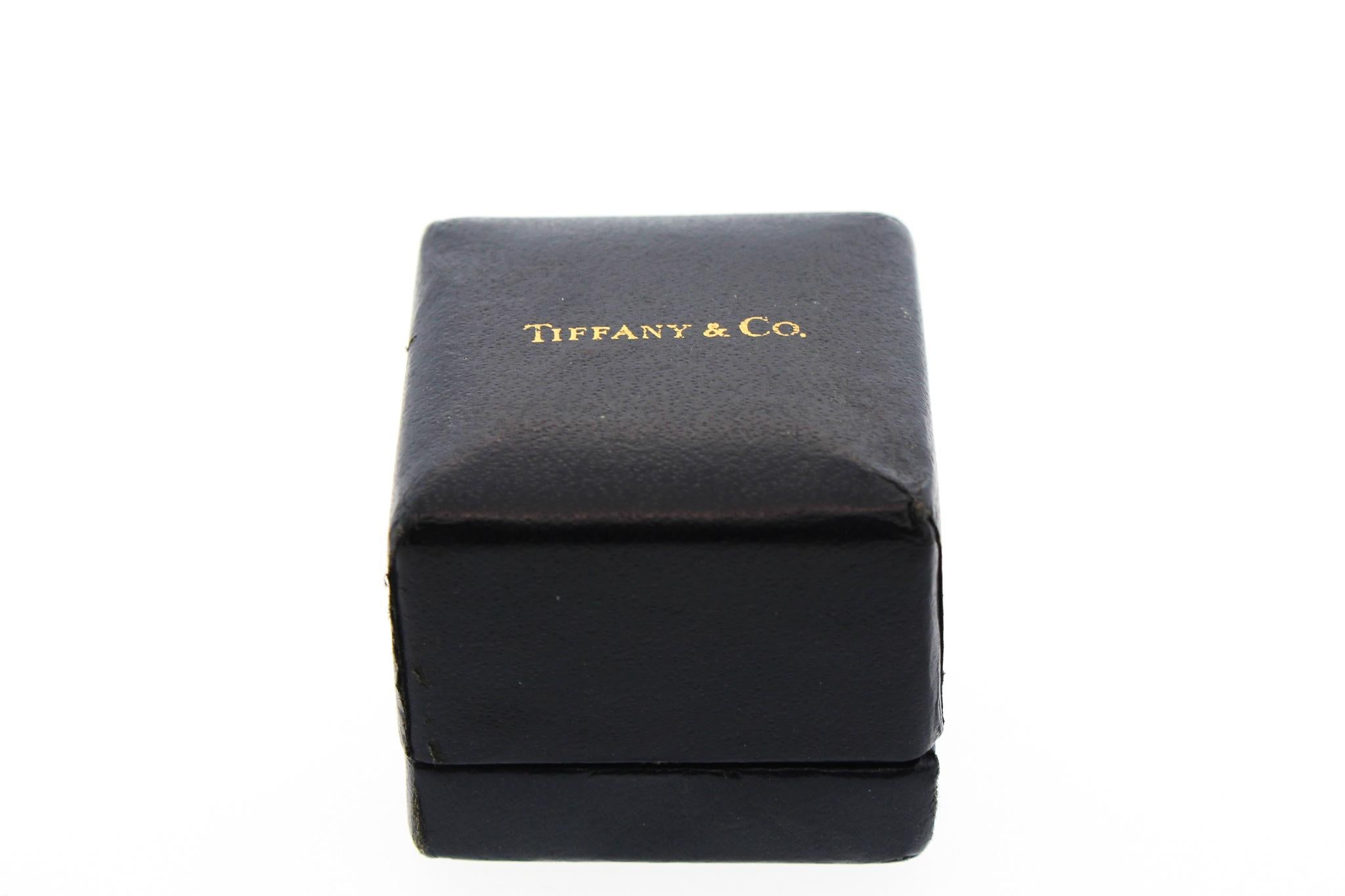 Tiffany & Co. Art Deco Platin Kissen Saphir Diamant Ring im Angebot 4