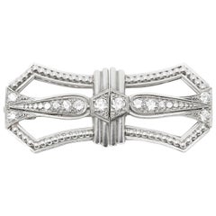 Tiffany & Co. Art Deco Platinum Diamond Vintage Brooch