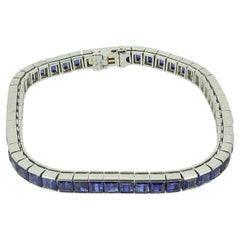 Tiffany & Co. Art Deco Sapphire Line Bracelet