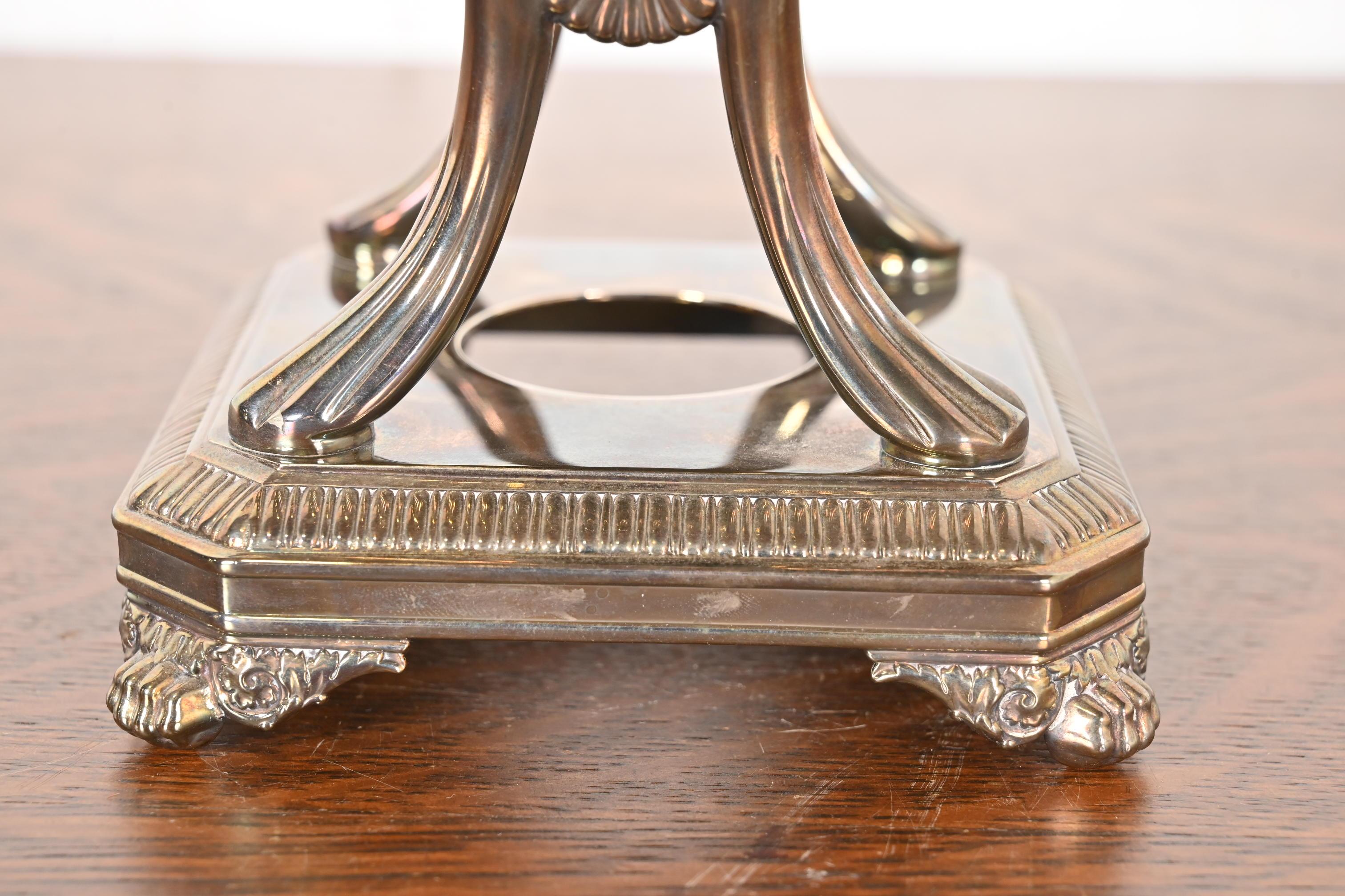 Tiffany & Co. Art Deco Silberblech Teekessel oder Kaffeekanne mit Kessel im Angebot 5