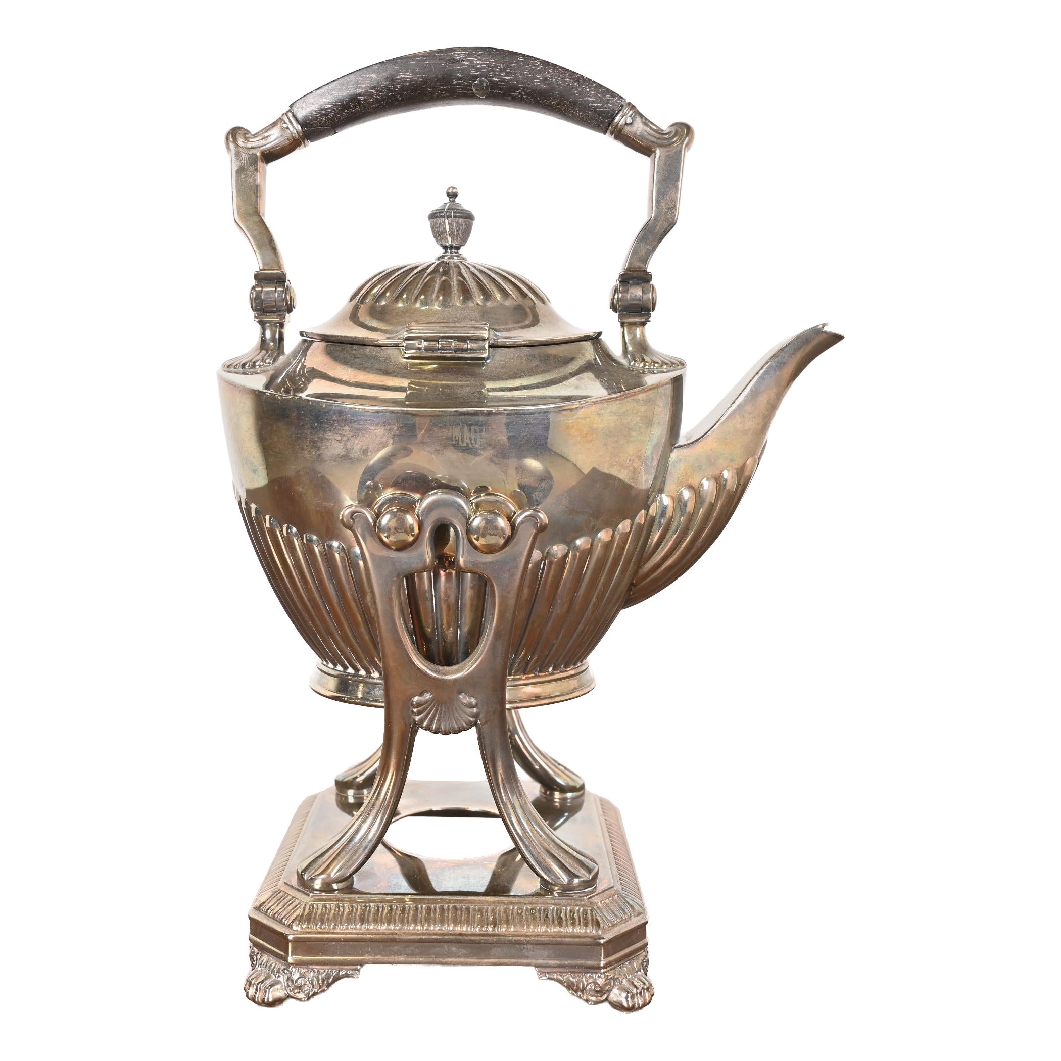 Tiffany & Co. Art Deco Silberblech Teekessel oder Kaffeekanne mit Kessel im Angebot