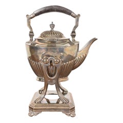 Tiffany & Co. Art Deco Silverplate Tea Kettle or Coffee Pot With Boiler
