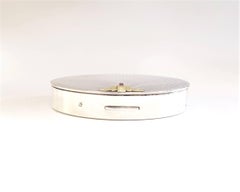 Tiffany & Co. Art Deco Sterling Silver, 14 Karat Gold, Rubies Compact circa 1930