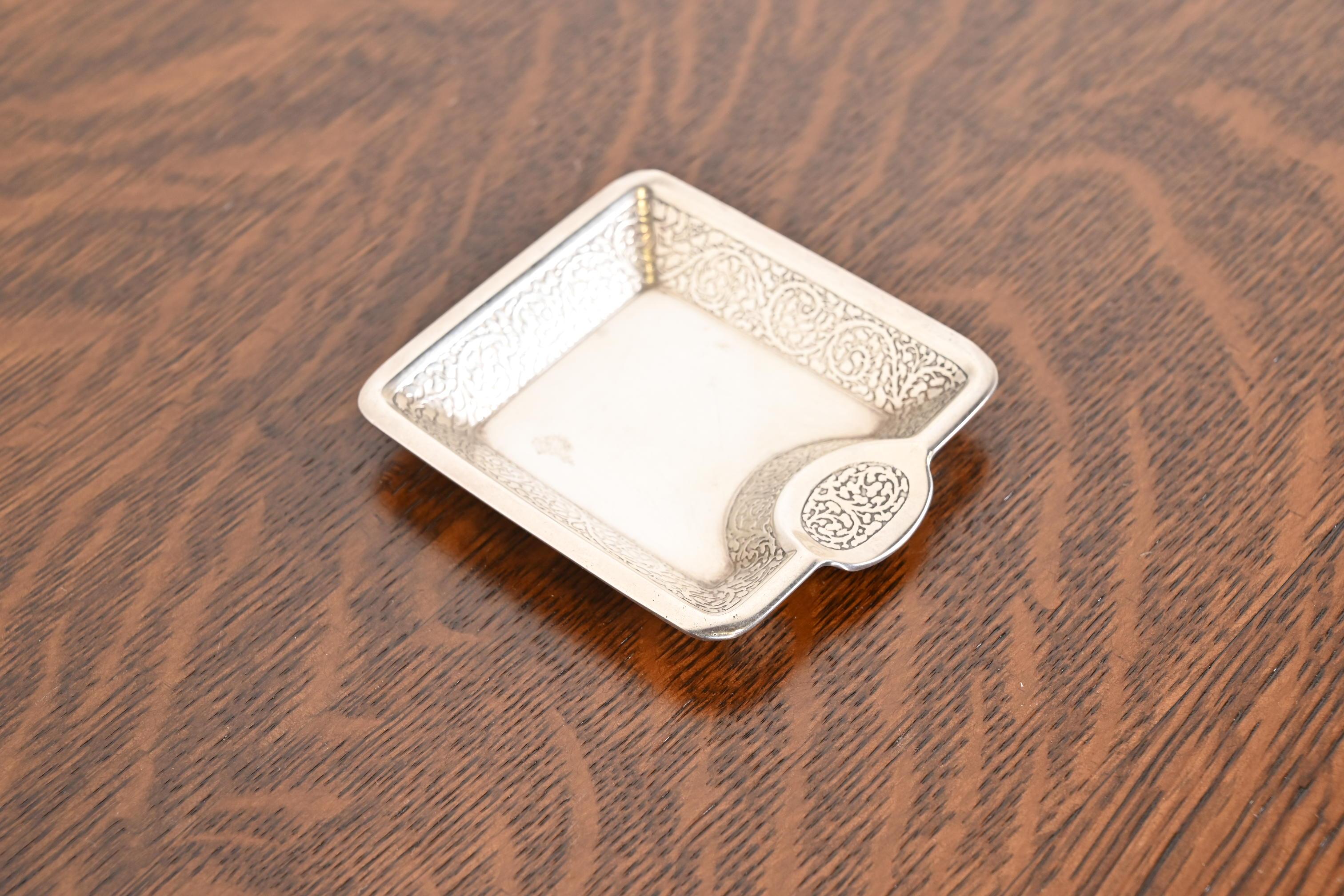 20th Century Tiffany & Co. Art Deco Sterling Silver Ashtray or Catchall Tray For Sale
