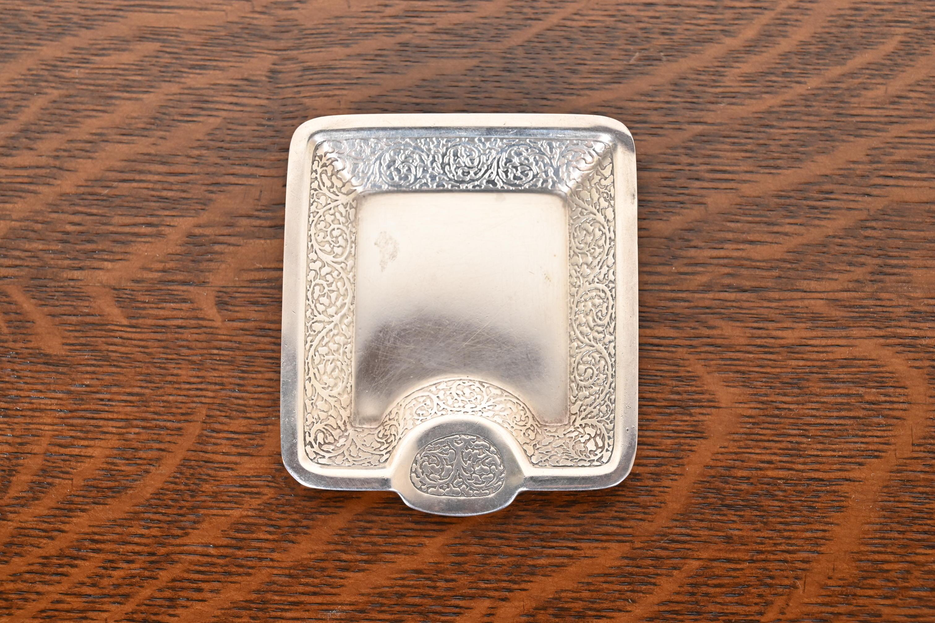 Tiffany & Co. Art Deco Sterling Silver Ashtray or Catchall Tray For Sale 1