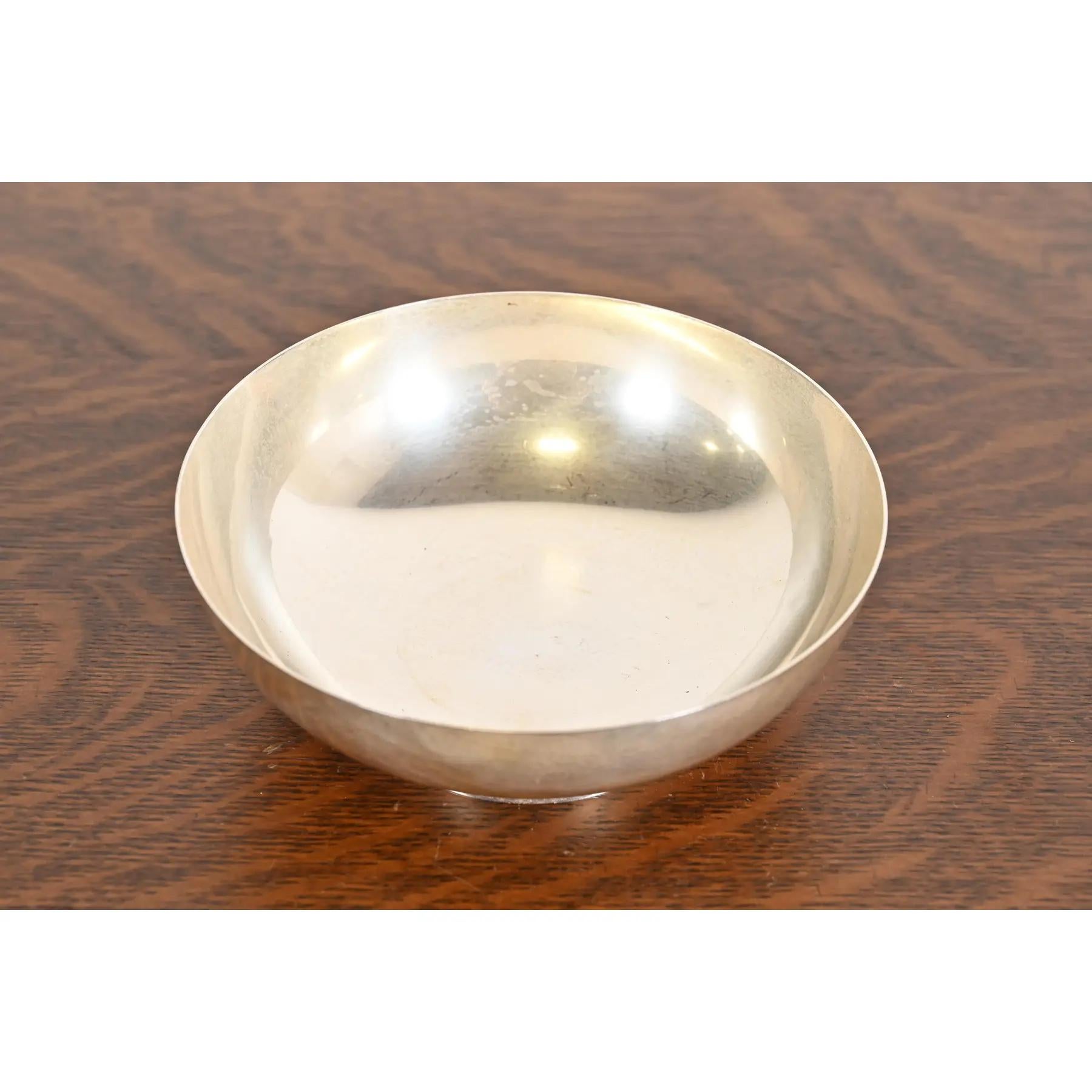 Arts and Crafts Tiffany & Co. Art Deco Sterling Silver Footed Bowl or Compote Dish