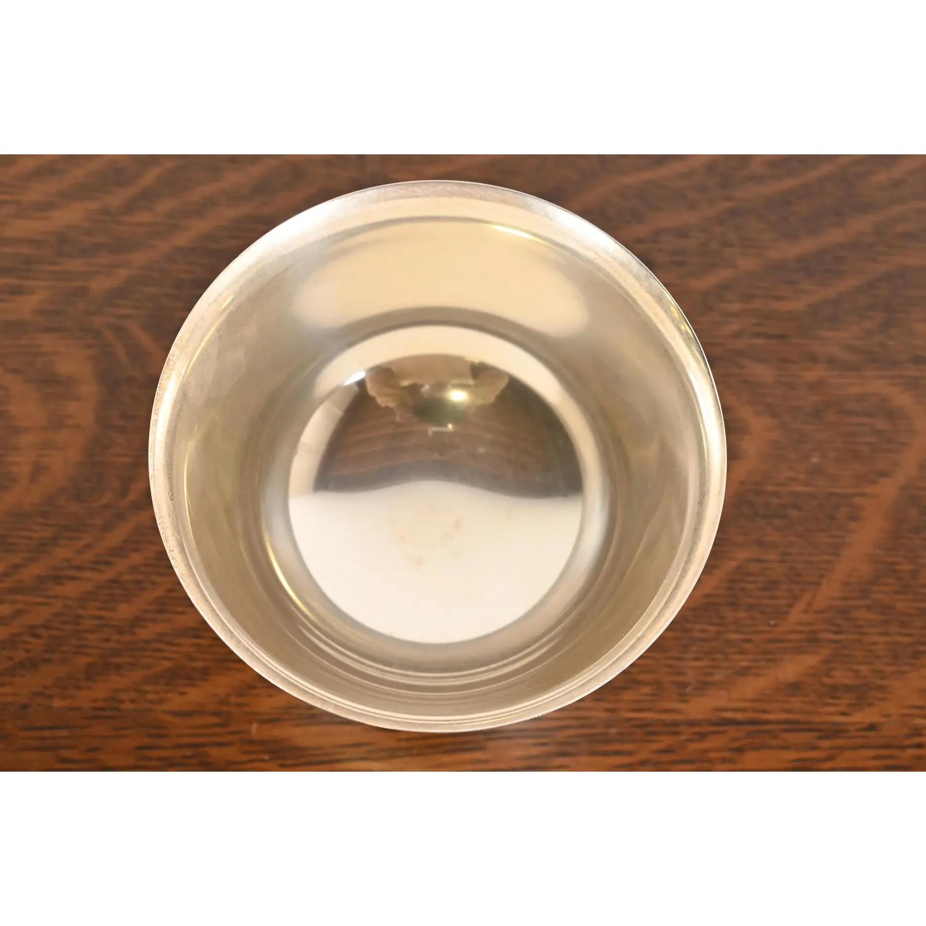 American Tiffany & Co. Art Deco Sterling Silver Footed Bowl or Compote Dish