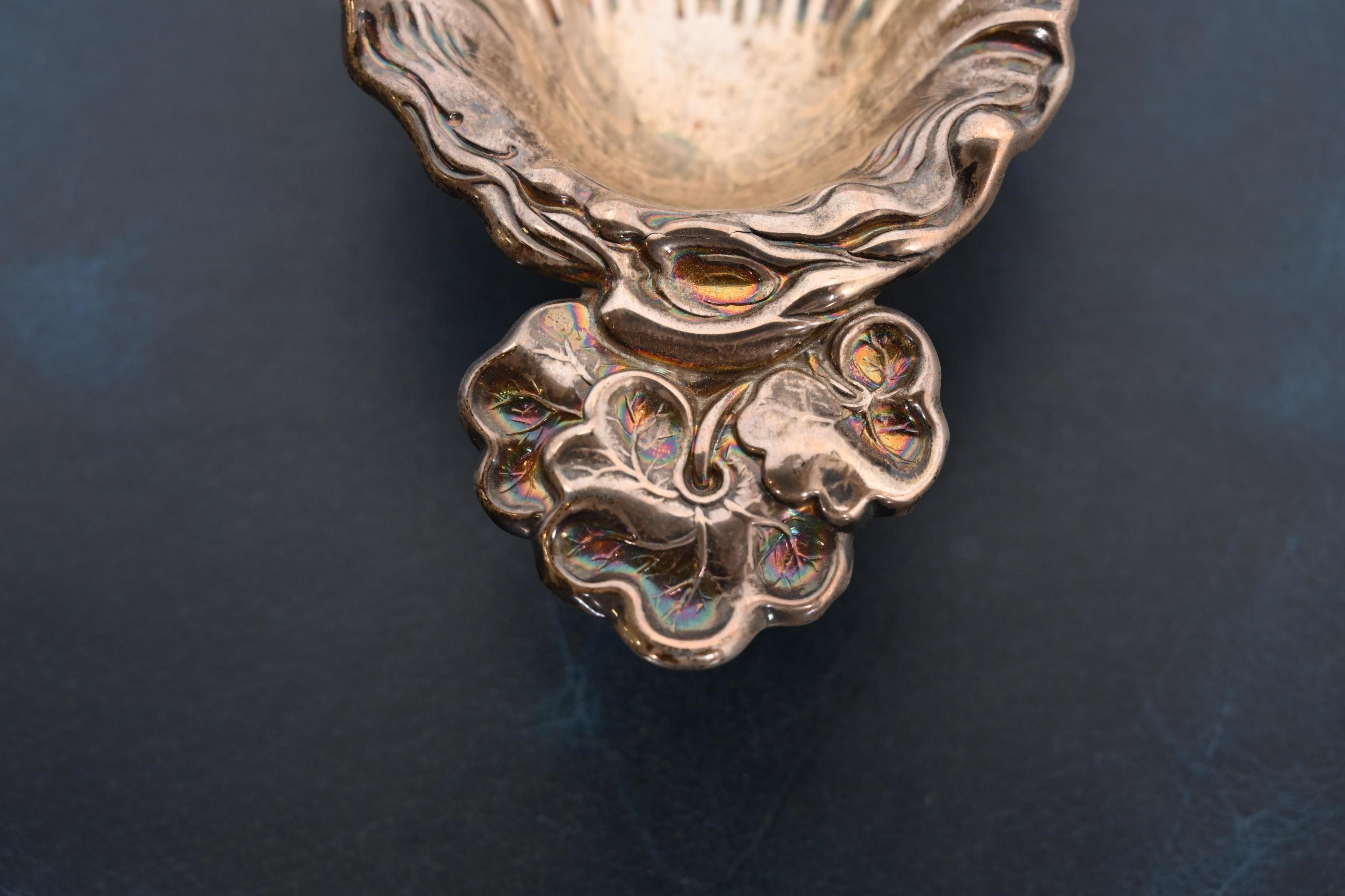 20th Century Tiffany & Co. Art Deco Sterling Silver Shell and Coral Form Catchall Tray