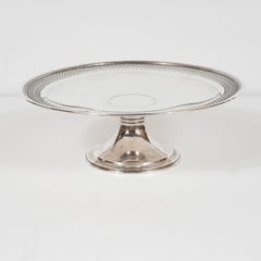 Tiffany & Co. Art Deco Sterling Silver Tazza w/ Neoclassical Filigree Detailing