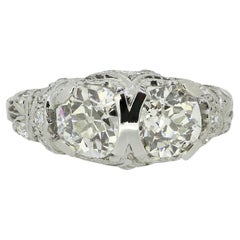 Tiffany & Co. Art Deco Two-Stone Diamond Ring