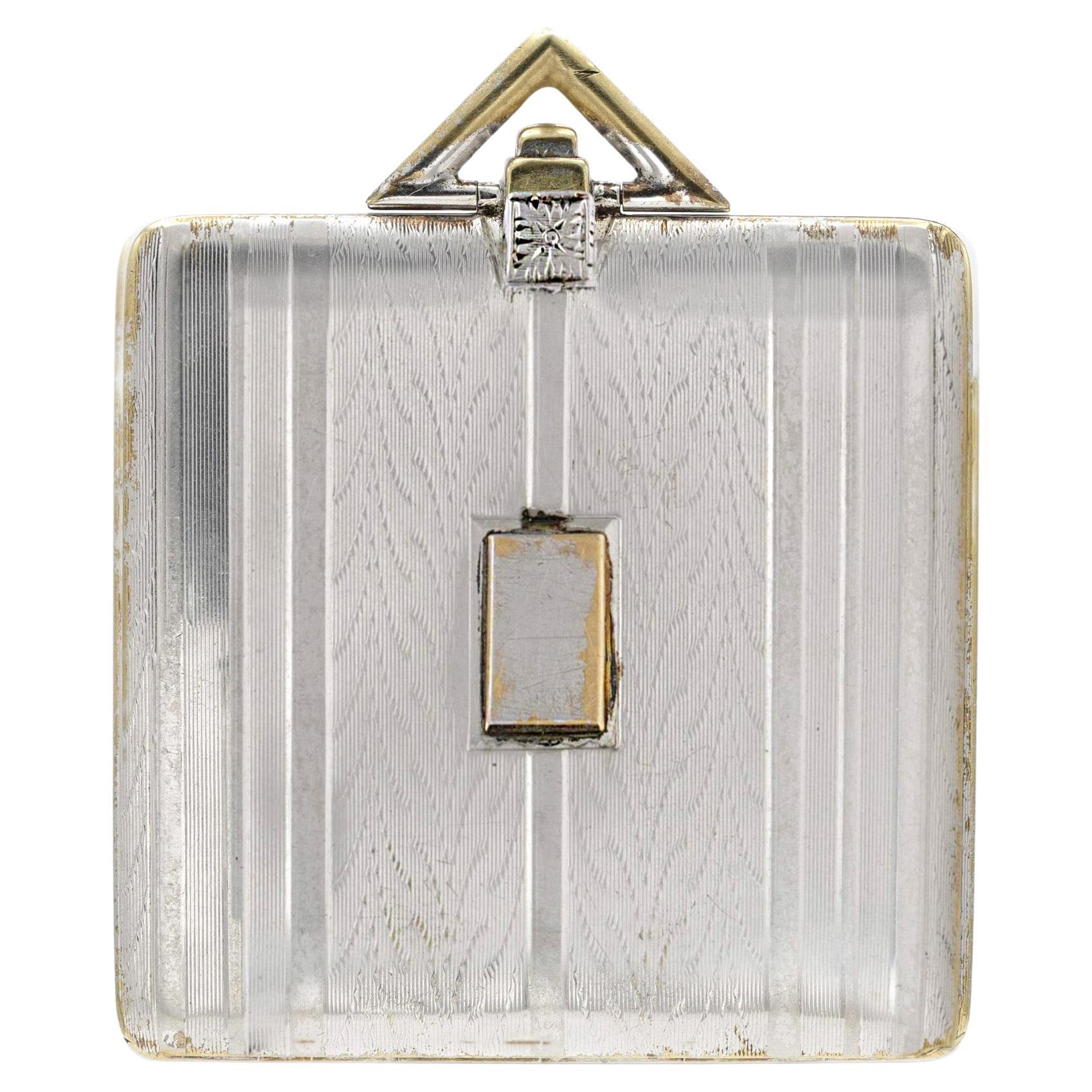 Tiffany & Co. Art Deco White Gold Locket