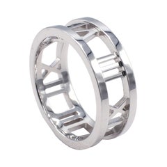 Tiffany & Co. Atlas 18 Karat Weißgold offener Bandring