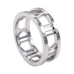 Tiffany & Co. Atlas 18 Karat White Gold Open Band Ring