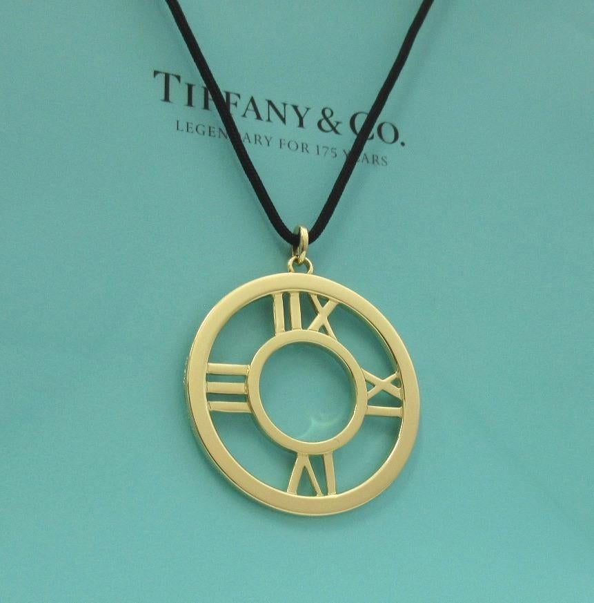 tiffany circle pendant gold